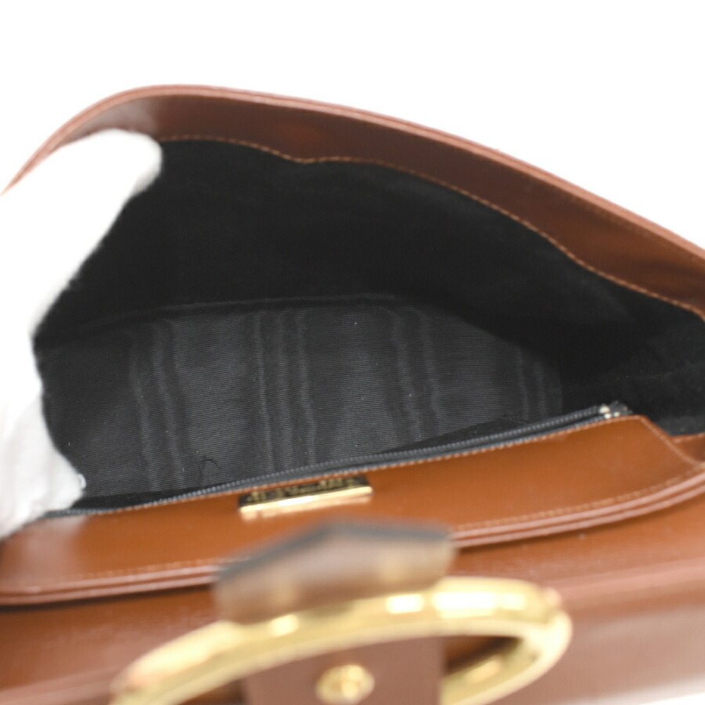 Christian Dior Crossbody Shoulder Bag Brown Leather - Picture 8 of 9